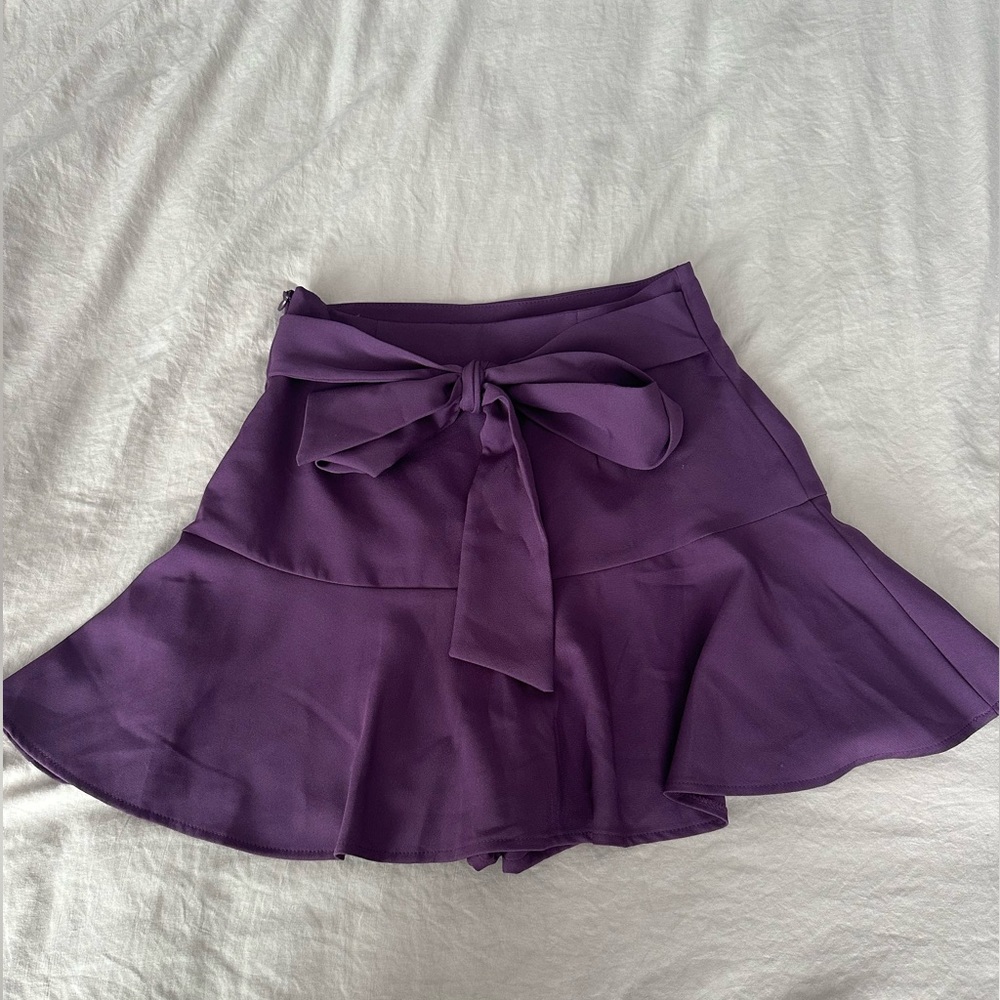 Purple mini skirt